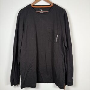 Timberland Pro Long Sleeve Shirt Mens Original Got Black Casual Size XL